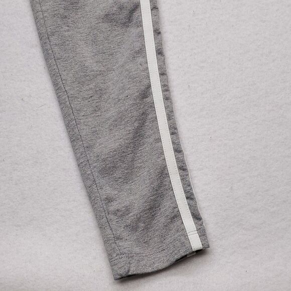 Adidas Drawstring Athletic Running Workout Track Pants Womens Size S Gray White - Picture 5 of 8